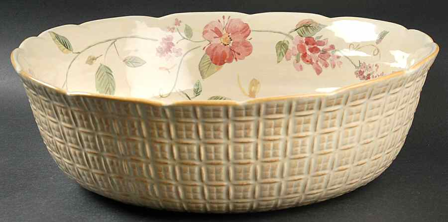 Silk Rose Entertaining Bowl by Pfaltzgraff-1