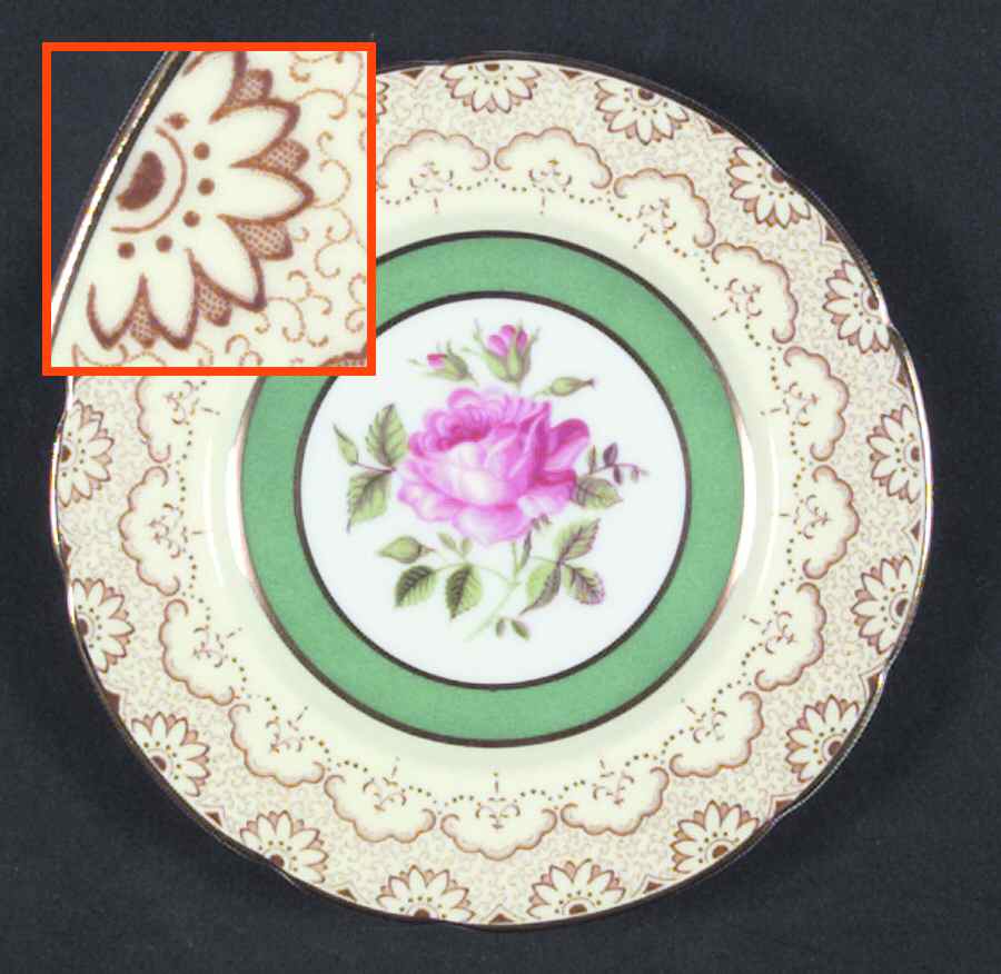 Lamorne Green Bread & Butter Plate by Paragon-1