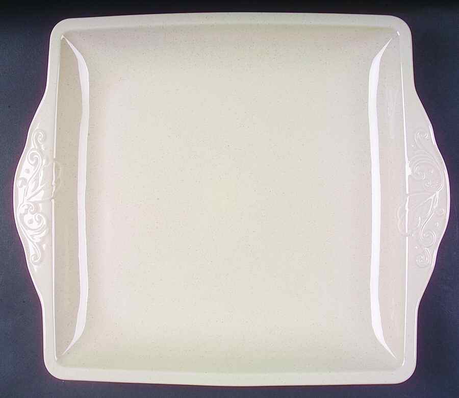 Weir in Your Kitchen Fennel 13" Square Serving Platter by Pfaltzgraff-1
