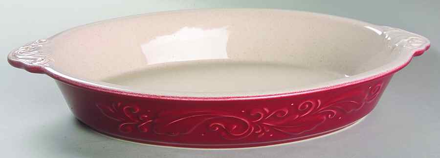 Weir in Your Kitchen Cayenne 13" Oval Baker by Pfaltzgraff-1