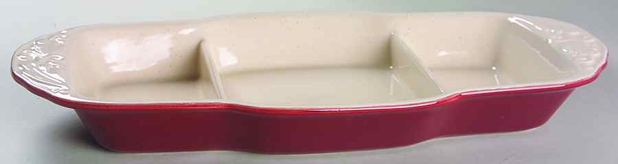 Weir in Your Kitchen Cayenne 3 Section Server by Pfaltzgraff-1