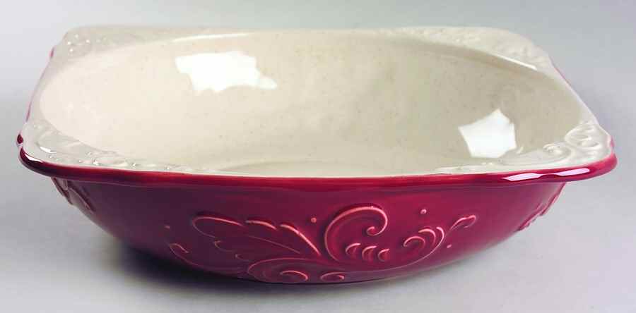 Weir in Your Kitchen Cayenne 12" Square Vegetable Bowl by Pfaltzgraff-1
