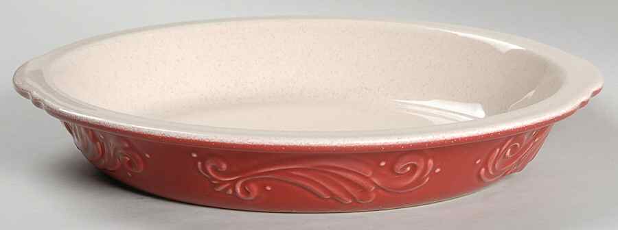 Weir in Your Kitchen Cayenne 10" Pie Baking Plate by Pfaltzgraff-1