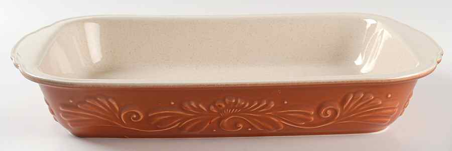 Weir in Your Kitchen Ginger 15" Rectangular Baker by Pfaltzgraff-1