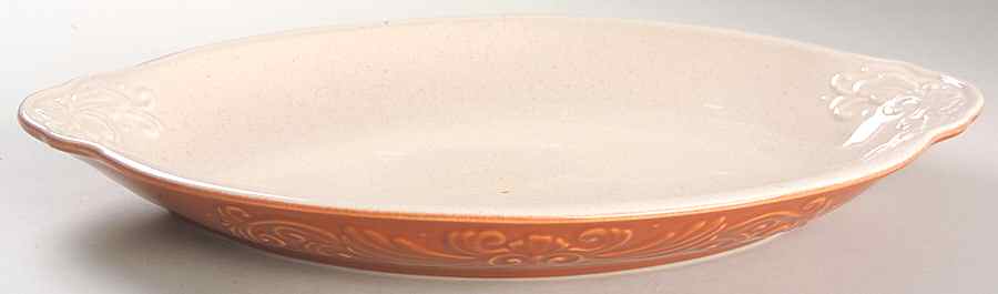 Weir in Your Kitchen Ginger 15" Oval Serving Platter by Pfaltzgraff-1