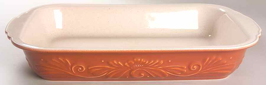 Weir in Your Kitchen Ginger 16" Rectangular Baker by Pfaltzgraff-1