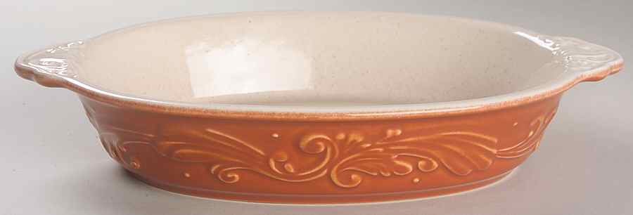 Weir in Your Kitchen Ginger 11" Oval Baker by Pfaltzgraff-1