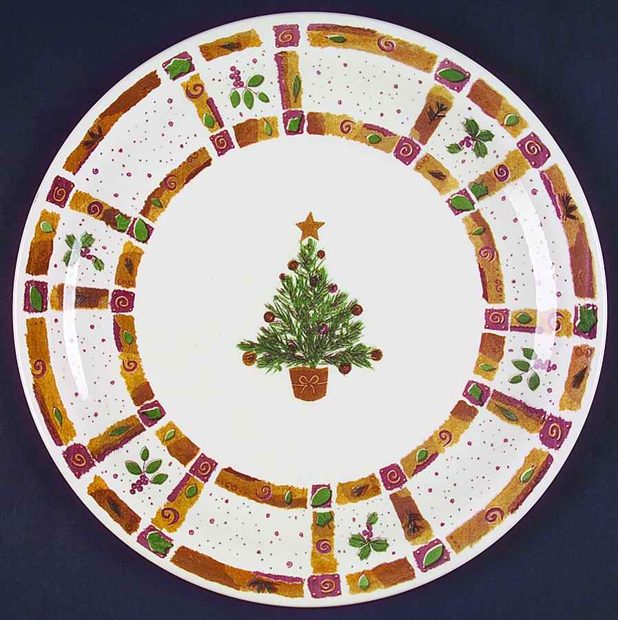 Natural Christmas 12" Chop Plate (Round Platter) by Pier 1-1