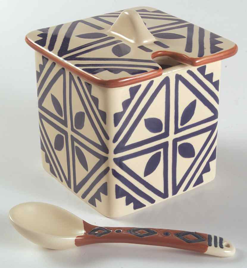 Timbuktu Sugar Bowl & Lid by Pfaltzgraff-1