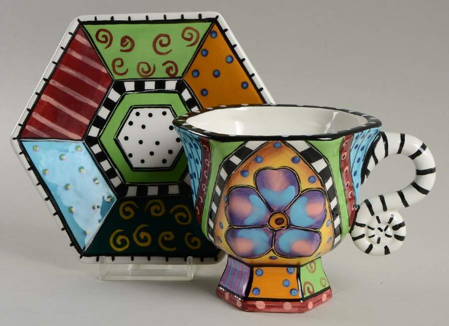 S2D1 Footed Cup & Saucer Set by Studio Designworks-1