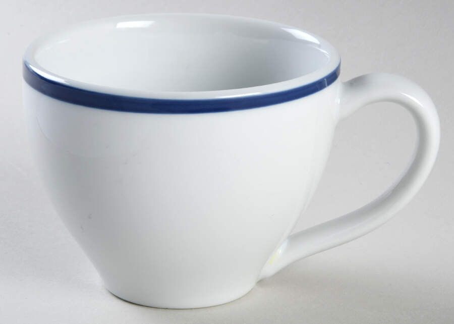 Bistro Blue Flat Cup by Pottery Barn China-1