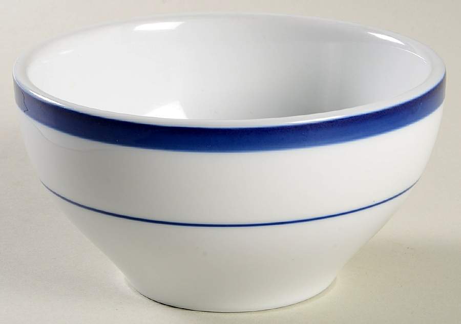 Bistro Blue Coupe Cereal Bowl by Pottery Barn China-1