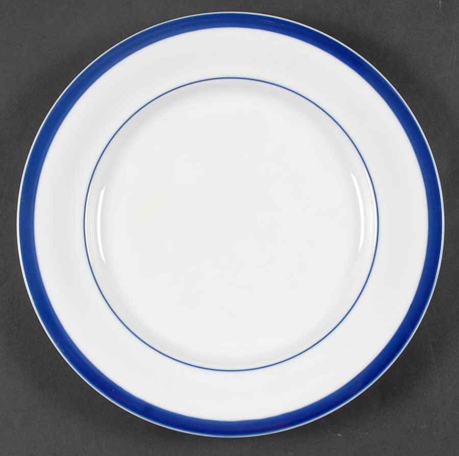 Bistro Blue Dinner Plate by Pottery Barn China-1