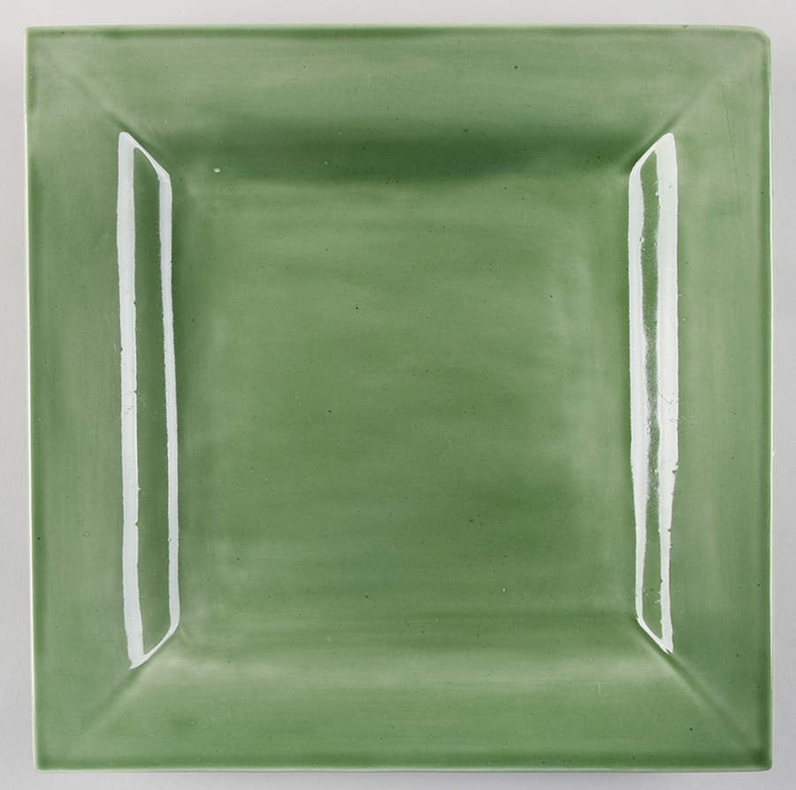 Square Sausalito Green Dinner Plate by Pottery Barn China-1