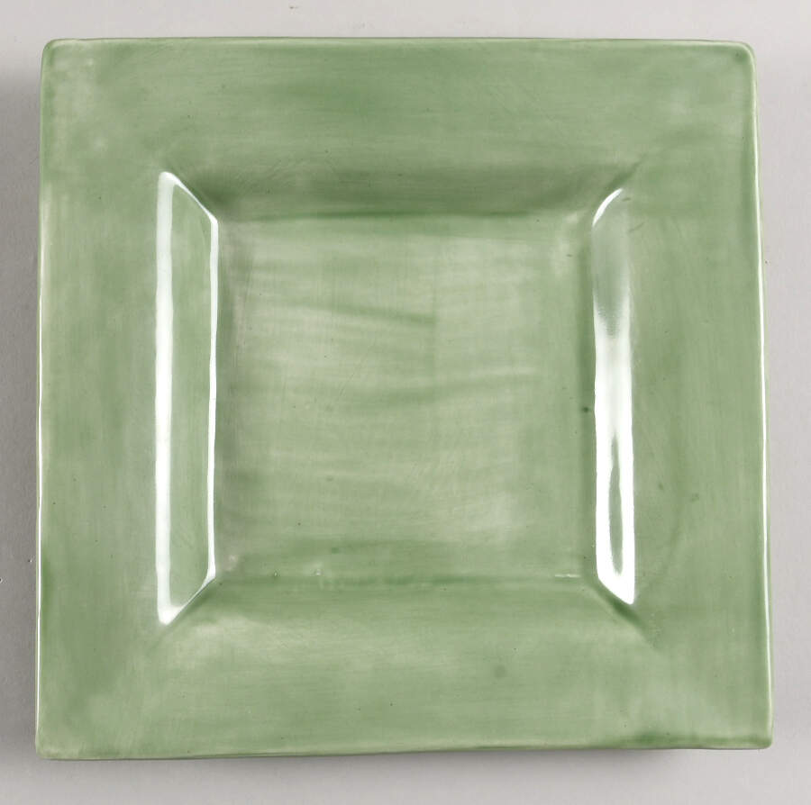 Square Sausalito Green Luncheon Plate by Pottery Barn China-1