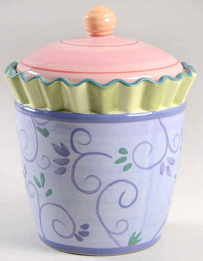 Cupcake Cafe Small Canister & Lid by Pfaltzgraff-1