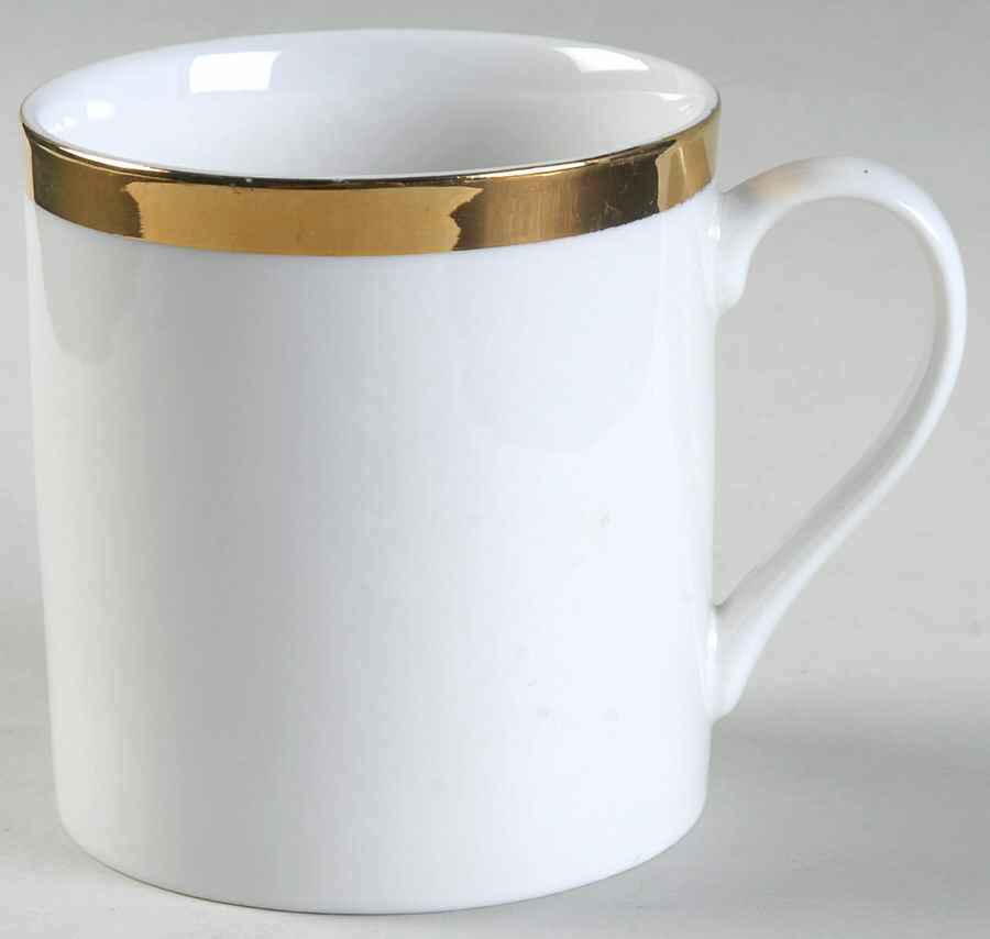 Gold Band Flat Cup by Pier 1-1