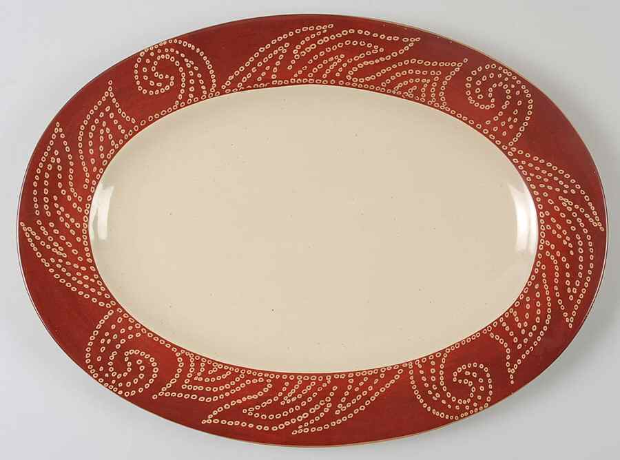 Matira 14" Oval Serving Platter by Pier 1-1