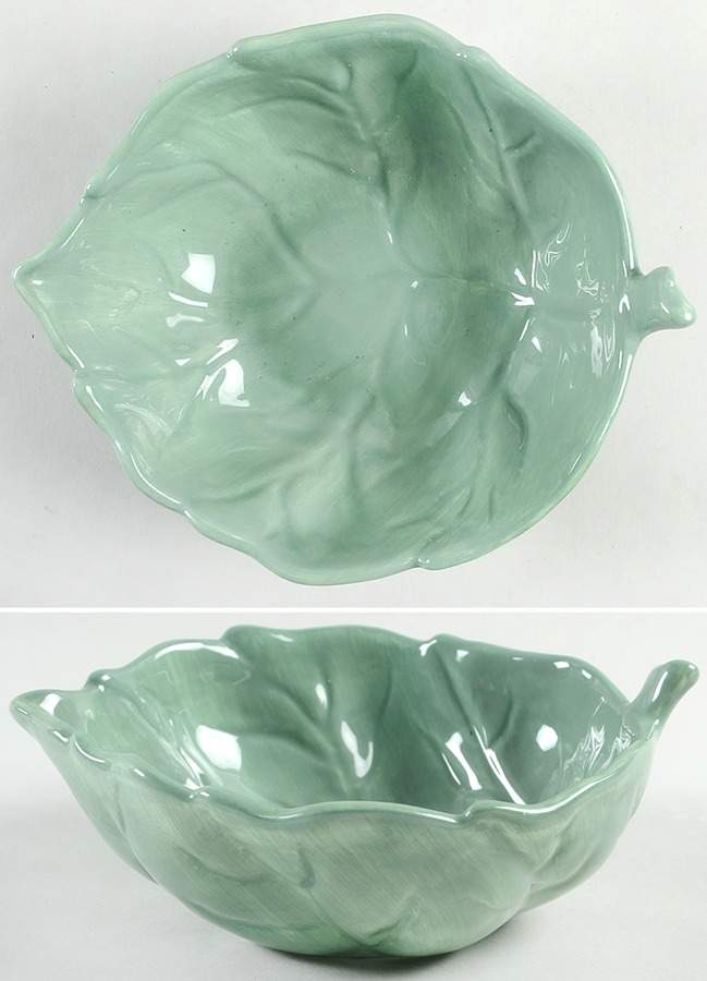 Studio Duet (Blue Green) 7" Leaf Bowl by Portmeirion-1