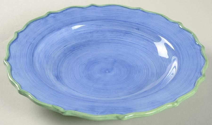 Studio Duet (Blue Green) Large Rim Soup Bowl by Portmeirion-1