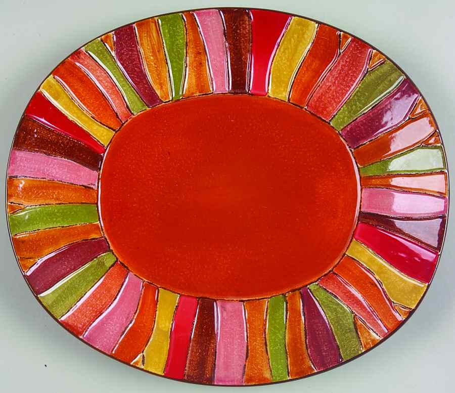 Wavy Stripe Salad Plate by Pier 1-1