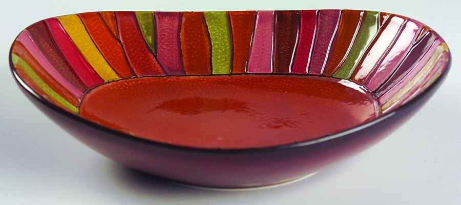 Wavy Stripe Soup/Cereal Bowl by Pier 1-1