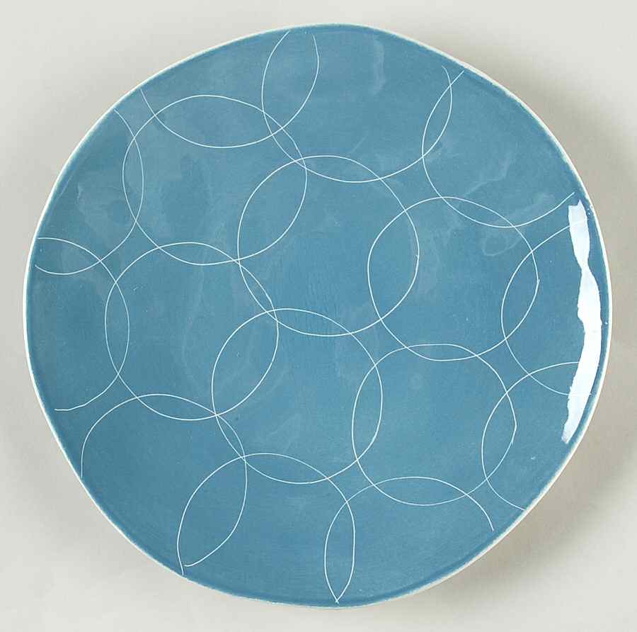 Cerchi Smoke Blue Salad Plate by Pier 1-1
