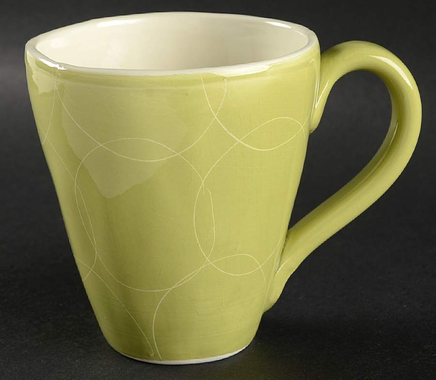 Cerchi Green Mug by Pier 1-1