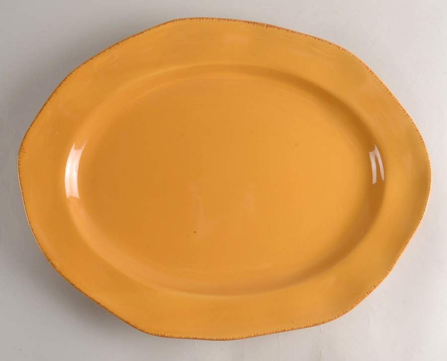 Elemental Honey 18" Oval Serving Platter by Pier 1-1