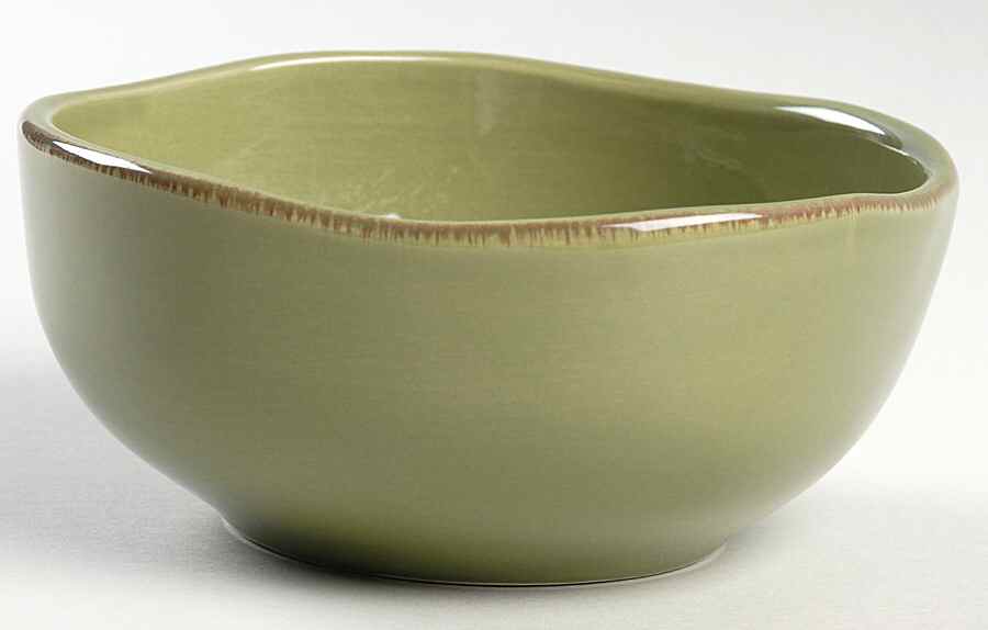 Elemental Moss Green Soup/Cereal Bowl by Pier 1-1