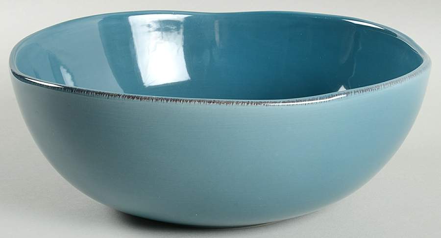 Elemental Smoke Blue 11" Round Serving Bowl by Pier 1-1