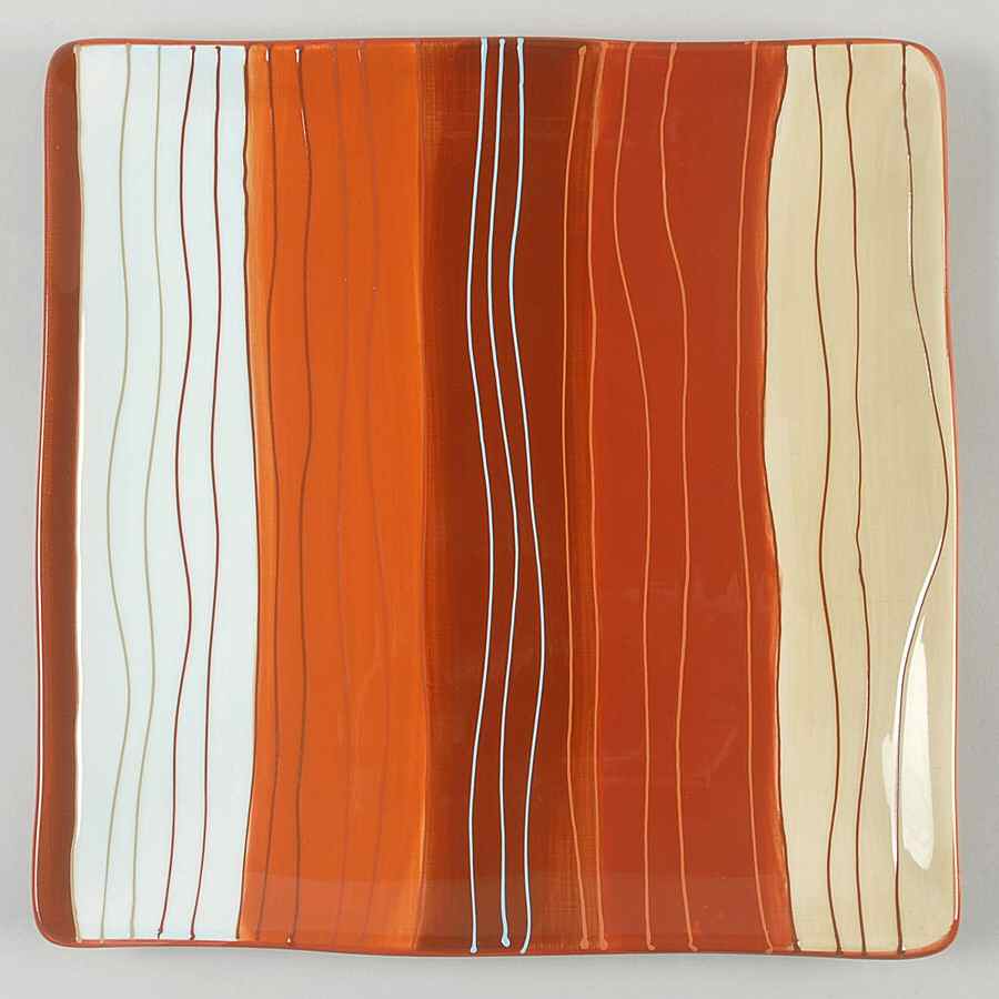 Canyon Stripe Dinner Plate by Pier 1-1