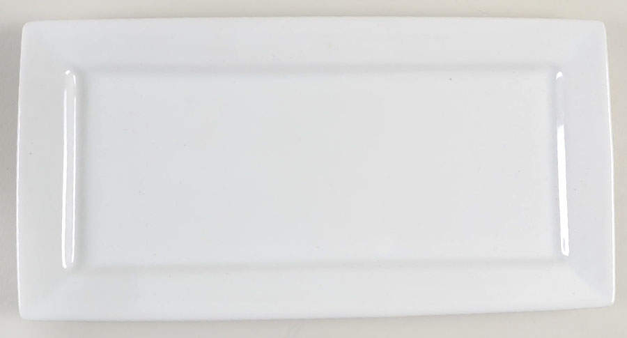 Luminous White 12" Rectangular Serving Platter by Pier 1-1