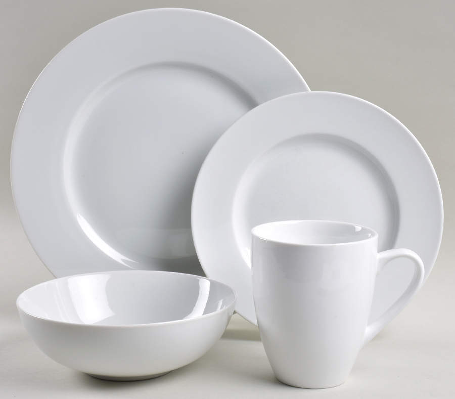 Luminous White 4 Piece Place Setting by Pier 1-1