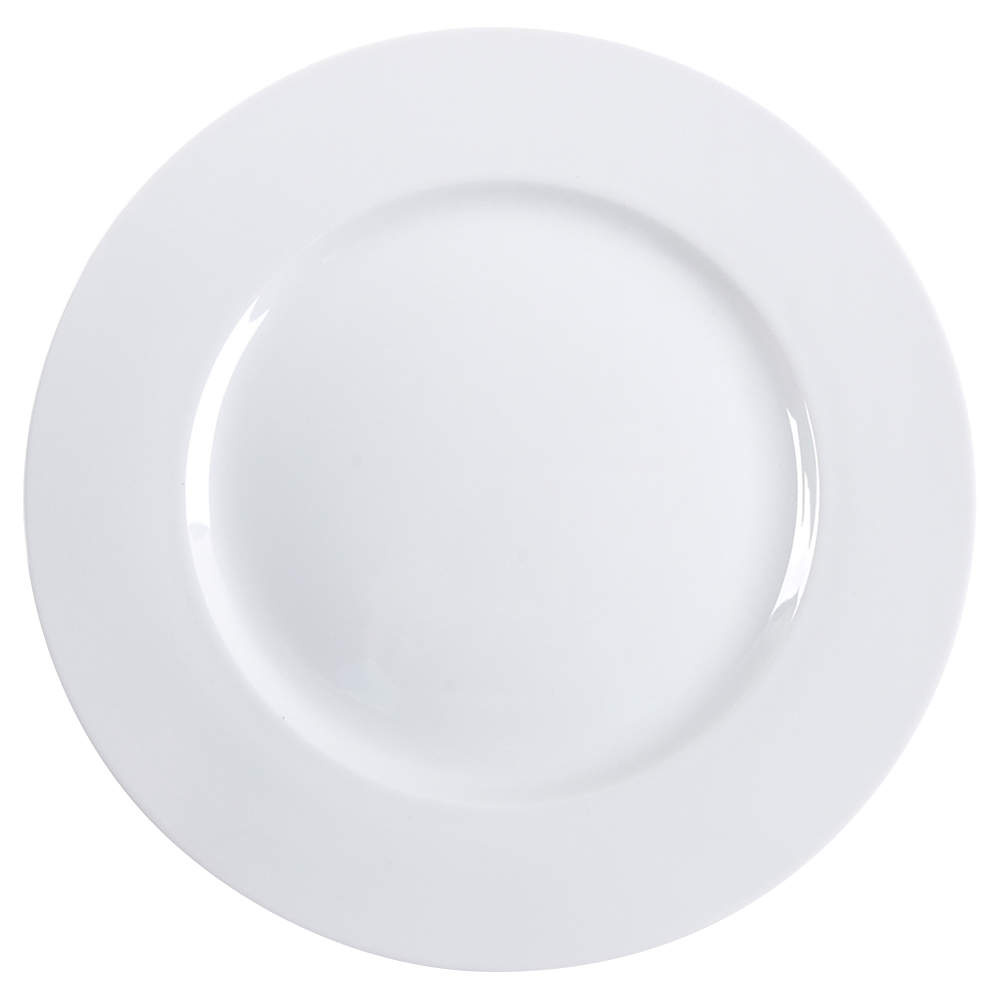 Luminous White Dinner Plate by Pier 1-1