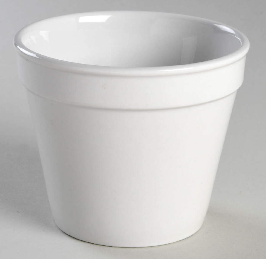 Luminous White 3" Cachepot/Vase by Pier 1-1