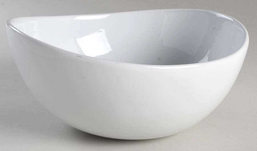 Luminous White 10" Oval Vegetable Bowl by Pier 1-1