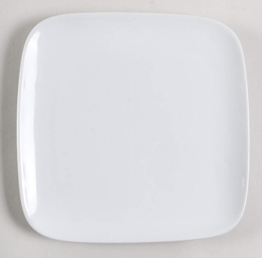 Luminous White Square Salad Plate by Pier 1-1