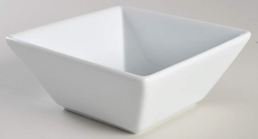 Luminous White Square Cereal Bowl by Pier 1-1