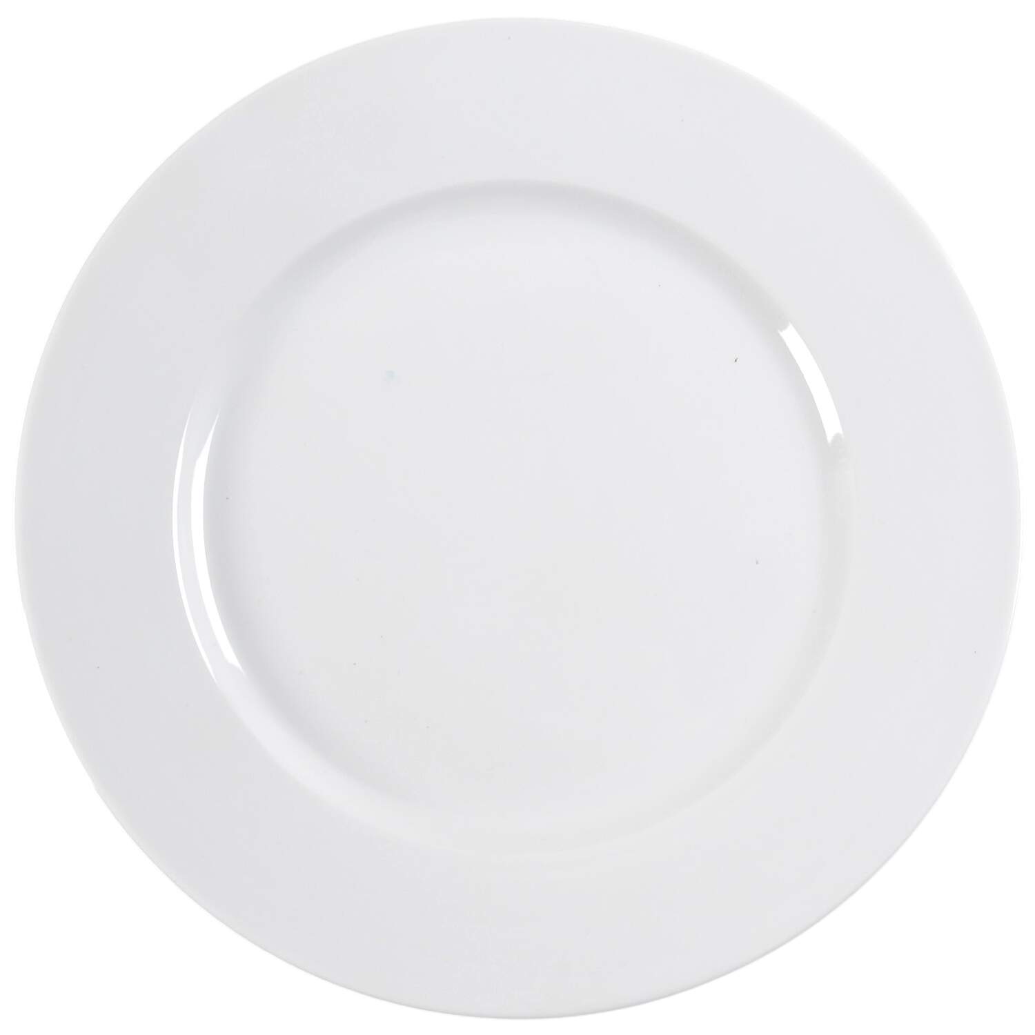 Luminous White Dinner Plate by Pier 1-1