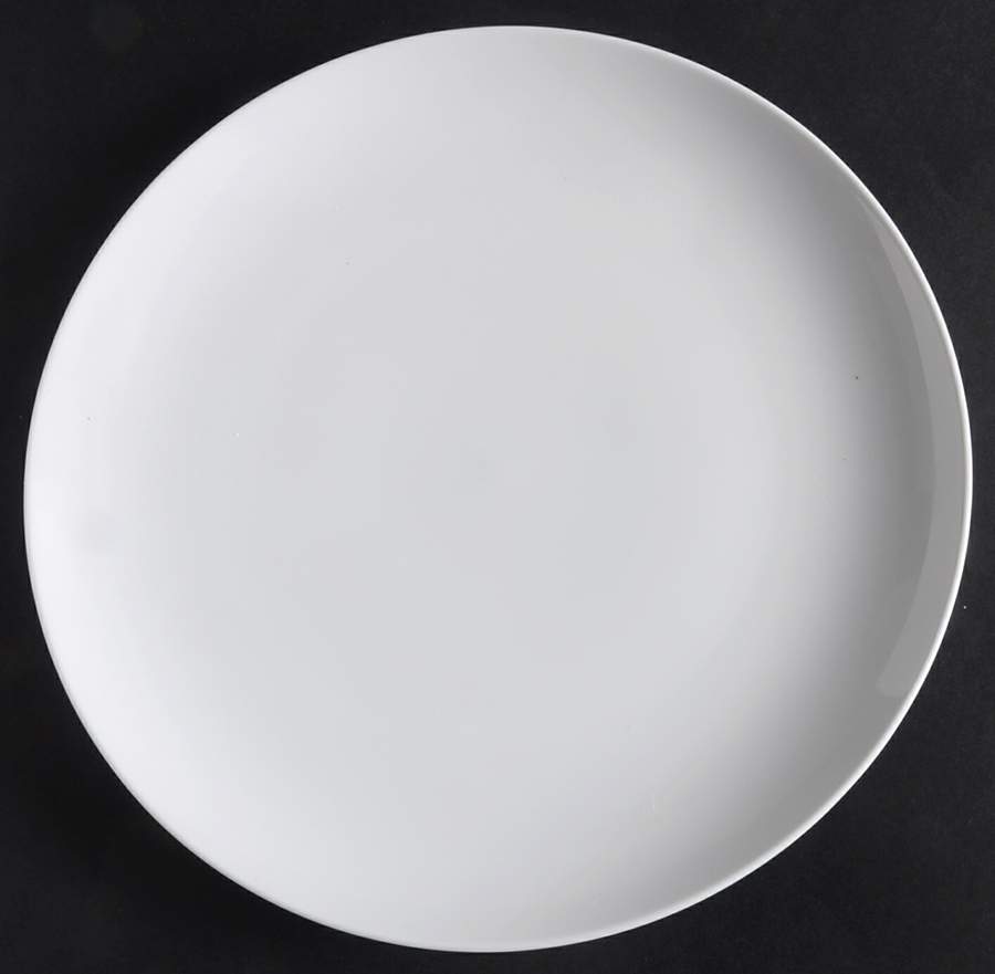 Luminous White Coupe Dinner Plate by Pier 1-1
