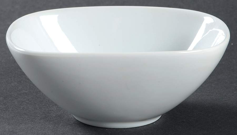 Luminous White Individual Square Snack/Dip Bowl by Pier 1-1