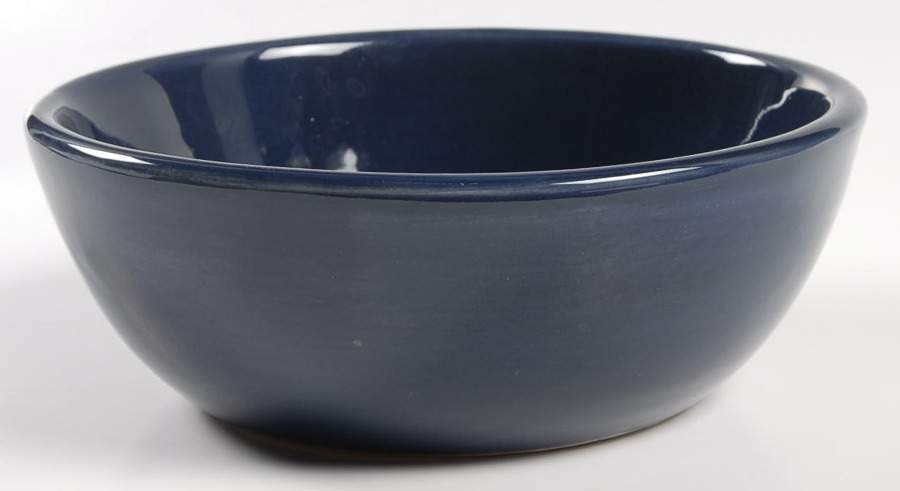 Sausalito Cobalt Blue 7" Round Vegetable Bowl by Pottery Barn China-1