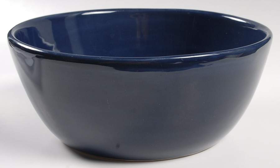 Sausalito Cobalt Blue 9" Round Vegetable Bowl by Pottery Barn China-1