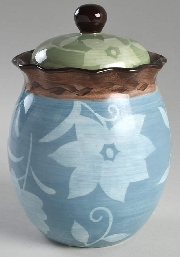 Patio Garden Medium Canister & Lid by Pfaltzgraff-1