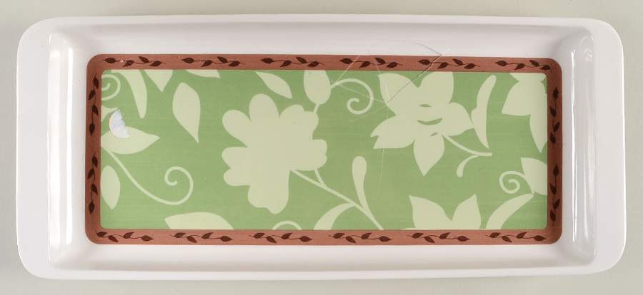 Patio Garden 15" Handled Melamine Serving Tray by Pfaltzgraff-1