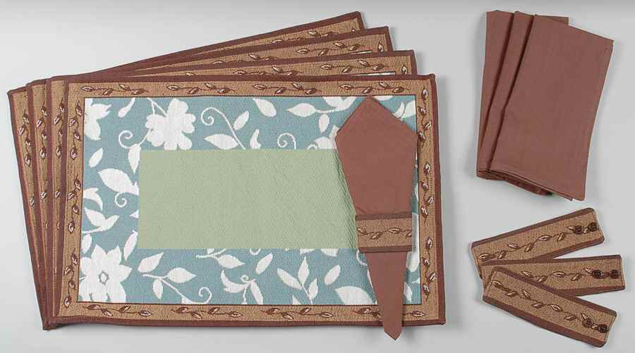 Patio Garden (12 Piece) Cloth Placemat, Napkins, Napkin Rings by Pfaltzgraff-1