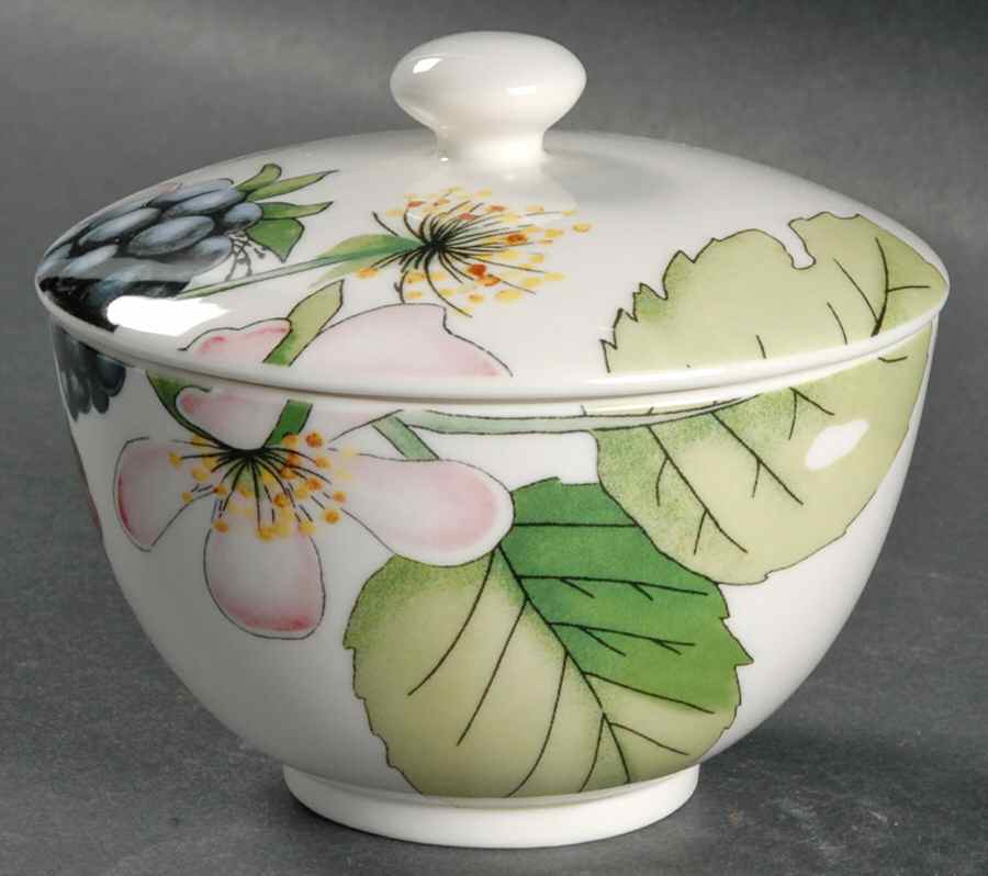 Eden Fruits Sugar Bowl & Lid by Portmeirion-1