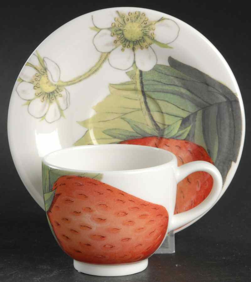 Eden Fruits Espresso Cup and Saucer Set by Portmeirion-1