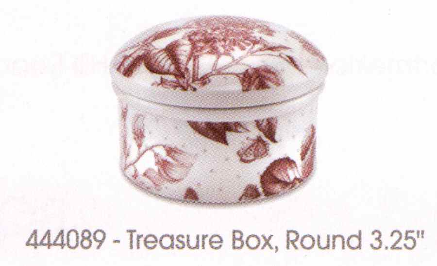 Botanic Pink 3" Round Box & Lid by Portmeirion-1